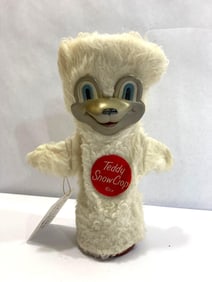 VINTAGE TEDDY SNOW CROP HAND PUPPET