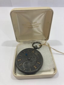 c1842 STERLING KEY WIND LONDON POCKET WATCH