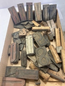 WOOD PRINT NEWSPAPER BLOCKS