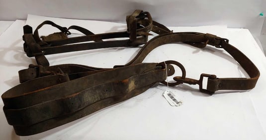 LOGGING SPURS AND LEATHER BELT