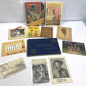 MILITARY AND EARLY AMERICAN LITERATURE AND POSTCARDS