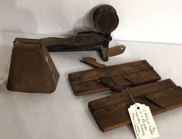 CARPENTERS PLANES, COW BELL AND FOOT PEDAL