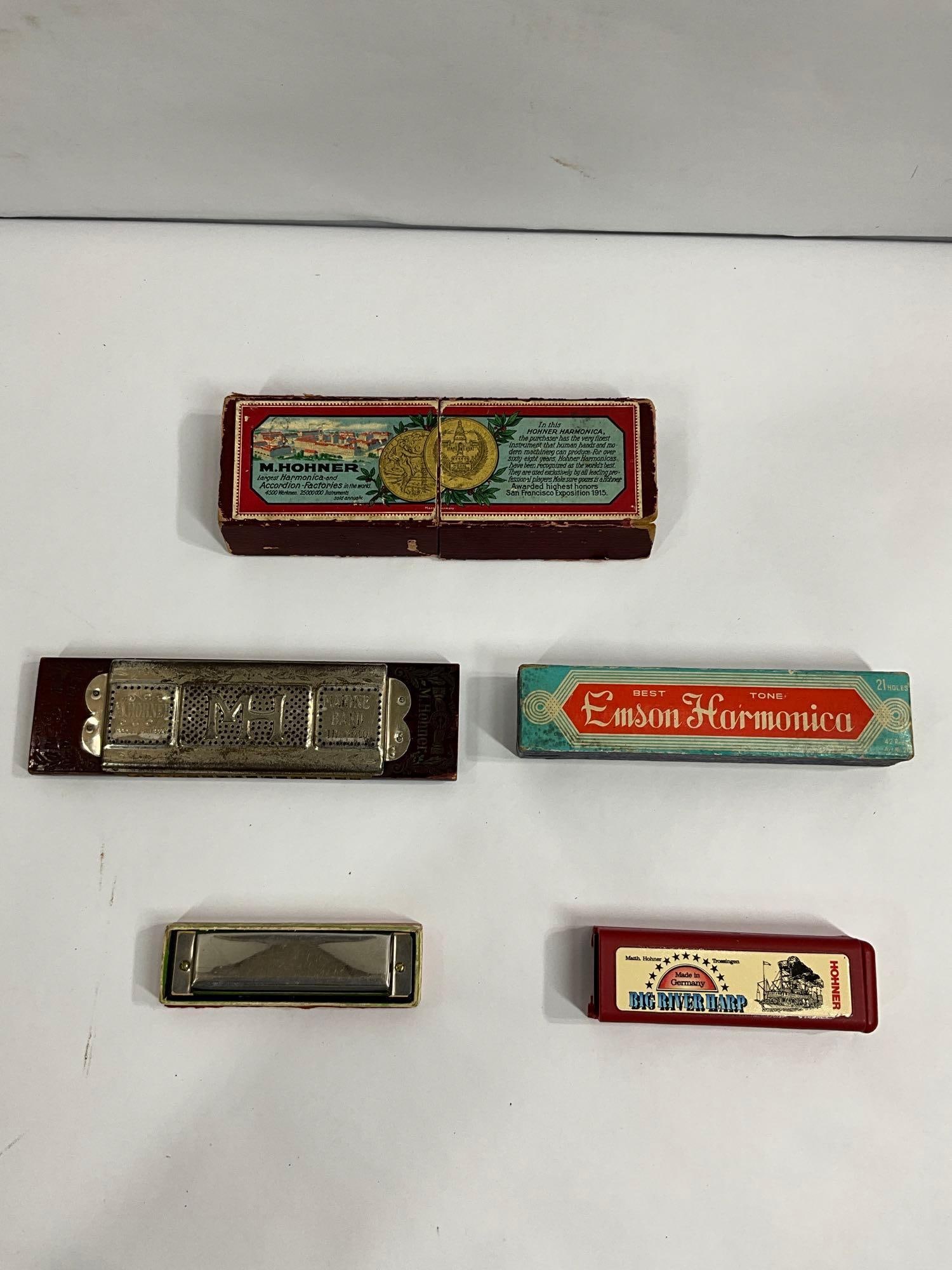 HOHNER AND EMSON HARMONICAS (1 of 8)