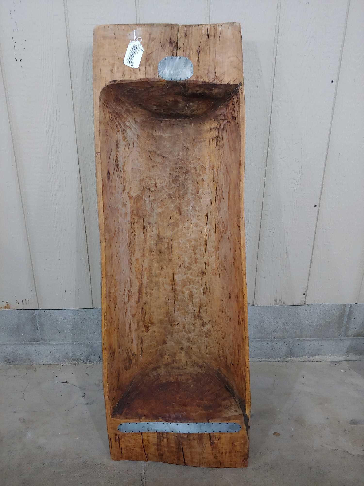 HUGE HAND HEWN TRENCHER (1 of 6)