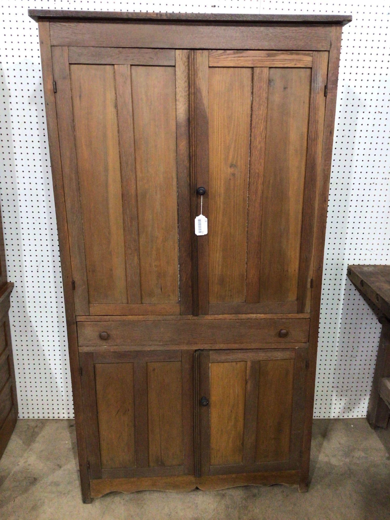 Early Oak flatwall jelly cupboard (1 of 5)