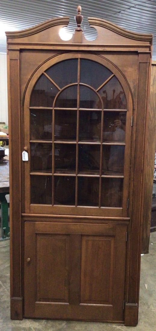 English style corner cabinet (1 of 7)