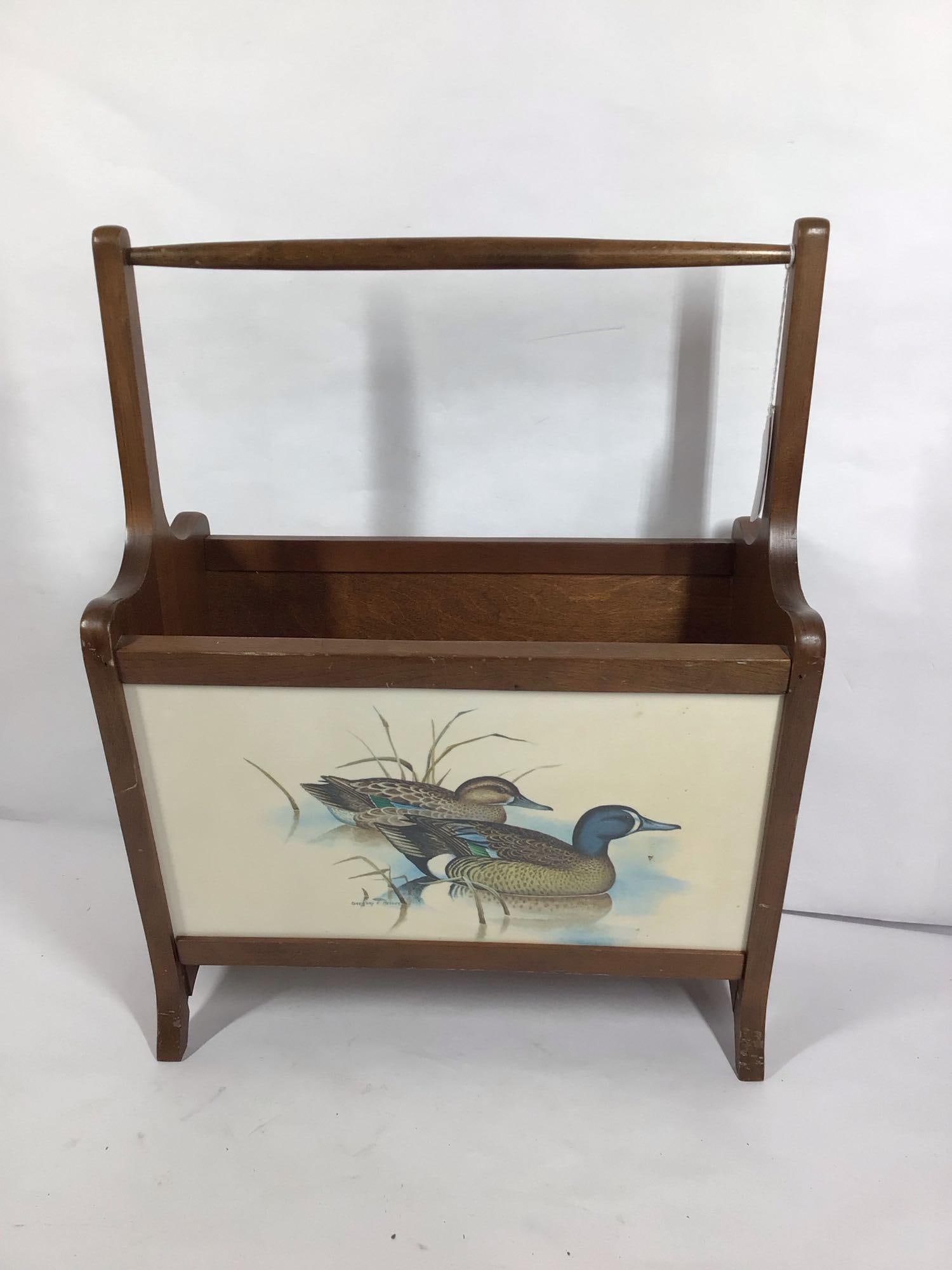 GREGORY MESSIER DUCK MAGAZINE RACK (1 of 7)