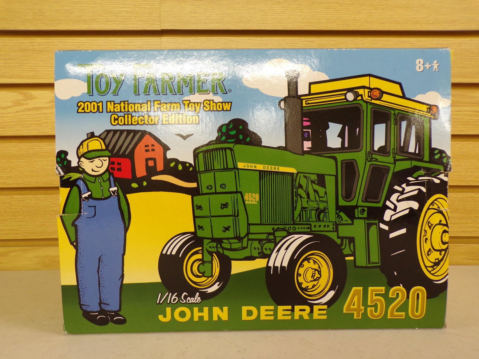 ERTL JOHN DEERE 4520 WF HD 2001 NAT. FARM TOY SHOW COLLECTOR EDITION TRACTOR: NOS 2001 STOCK NO. 16087A 1/16 SCALE