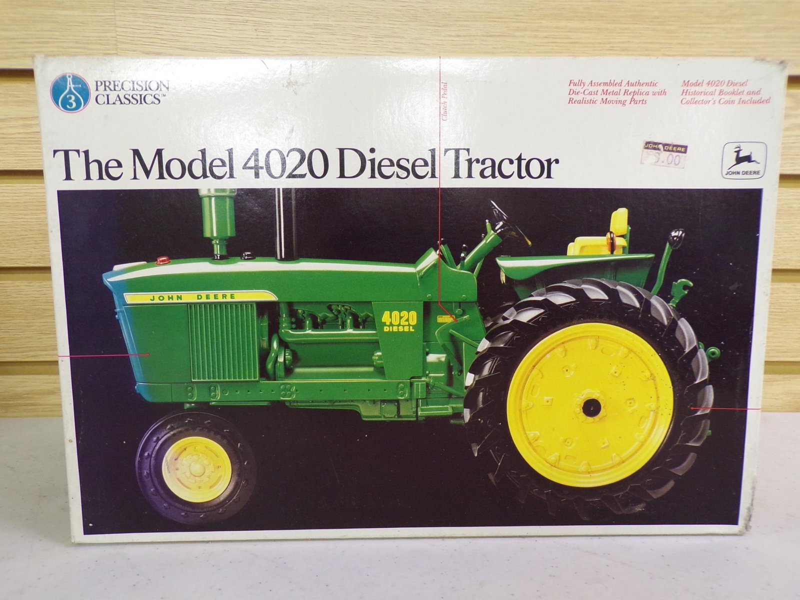 ERTL JOHN DEERE MODEL 4020 DIESEL TRACTOR HD NF PRECISION CLASSIC NO. 3: NOS 1992 STOCK NO. 5638 1/16 SCALE