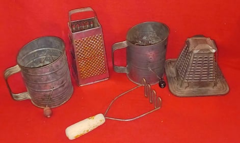 TOASTER, SIFTERS, AND GRATER
