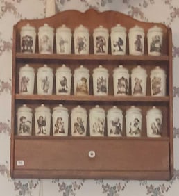 HUMMEL SPICE JARS AND RACK