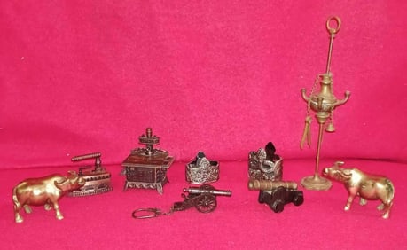 BRASS BULLS, PENCIL SHARPENERS, AND SMALLS