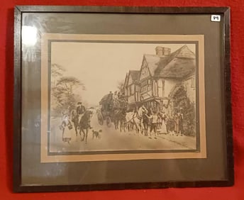 1908 STAGECOACH LITHOGRAPH