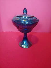 INDIANA GLASS COVERED COMPOTE