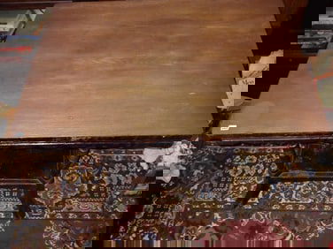 WALNUT SCALLOPED EDGE ENTRY TABLE