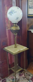 BRASS TABLE FLOOR LAMP