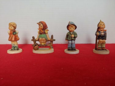 GOEBEL HUMMEL LOT OF 4 VARIOUS FIGURINES