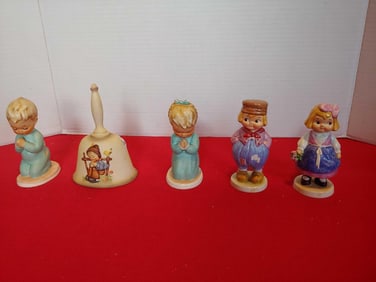 GOEBEL HUMMEL FIGURINE LOT W/ 1982 BELL