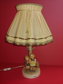 GOEBEL HUMMEL ELECTRIC FIGURAL LAMP W/ SHADE