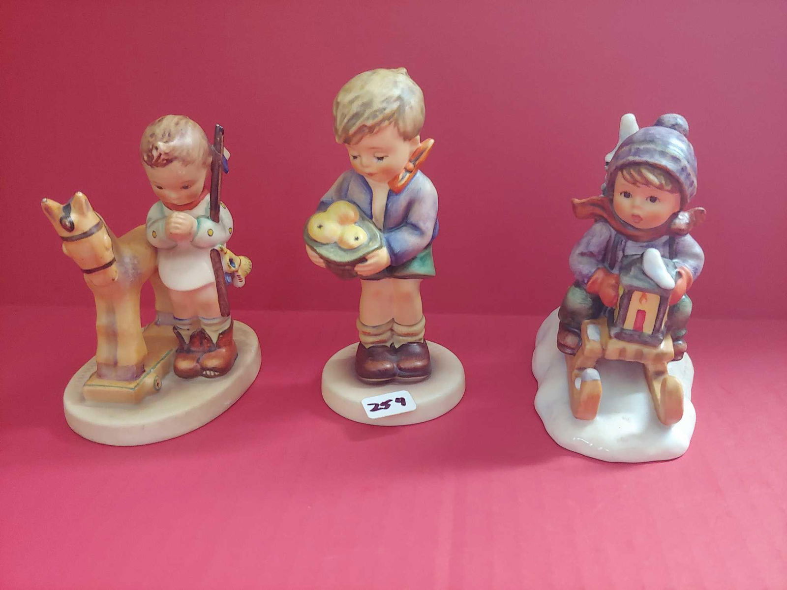 GOEBEL HUMMEL FIGURINES: SHOWING NO CHIPS, CRACKS OR BREAKS 4.5" TO 5" H