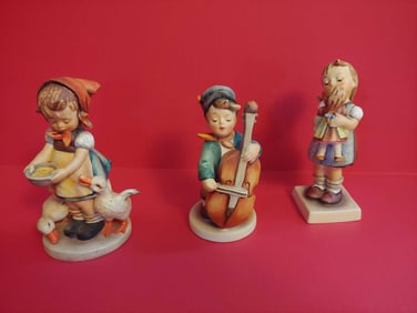 GOEBEL HUMMEL LOT OF 3 VARIOUS FIGURINES