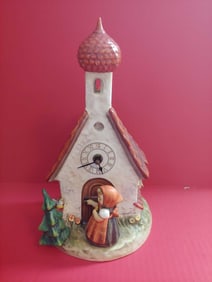 GOEBEL HUMMEL CHAPEL TIME CLOCK SIGNED