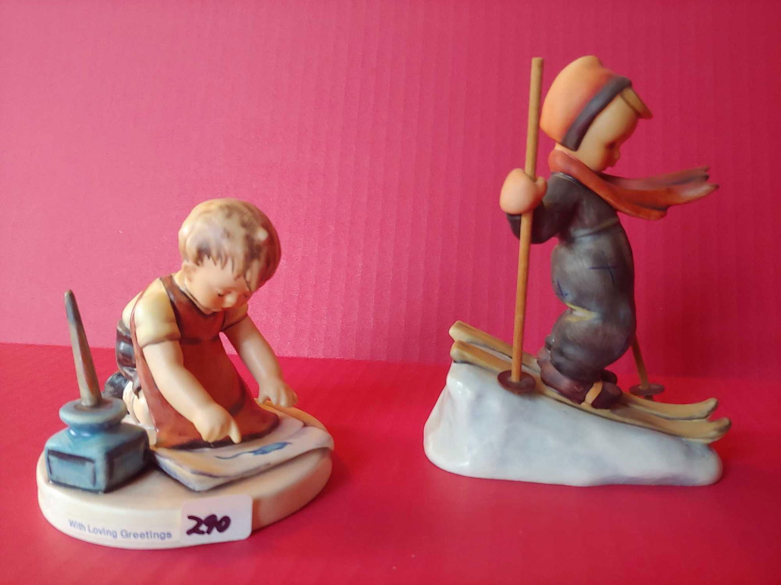 GOEBEL HUMMEL FIGURINE LOT OF 2 WITH ONE BEING SIGNED (1 of 4)