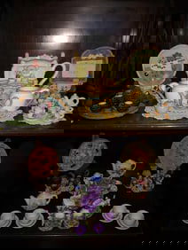 LOT OF 11 VARIOUS MINIATURE PORCELAIN TEA SETS INC. PRECIOUS MOMENTS, OCC. JAPAN, BEARS AND MORE