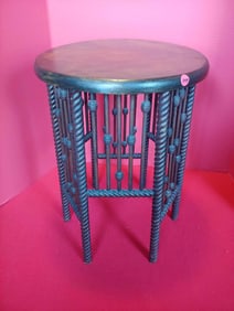 VICTORIAN BARLEY TWIST STICK AND BALL PLANT STAND