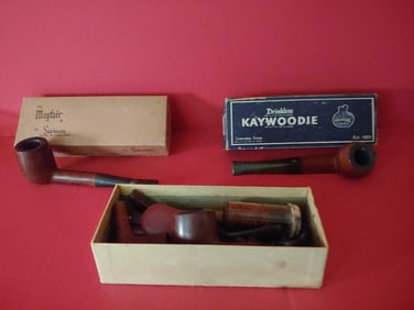 ESTATE SMOKING/TOBACCO PIPE AND PARTS LOT INC. KAYWOODIE & THE MAYFAIR