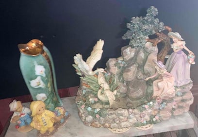 VICTORIAN ELECTRIC FIGURAL WATER FOUNTAIN