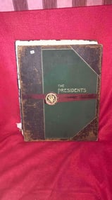 THE WHITE HOUSE GALLERY OF OFFICIAL PORTRAITS OF THE PRESIDENTS LEATHER BOUND LARGE PORTRAIT BOOK
