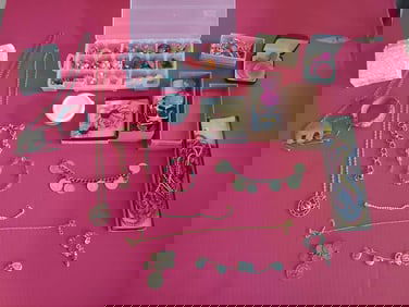 JEWELRY LOT INC. EARRINGS, CLIP ONS, NECKLACES, BRACELETS, SHOE CLIPS AND MORE