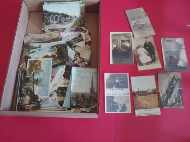 EARLY POSTCARDS LOT INC. POSTMARKED AND MORE