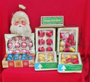 VINTAGE CHRISTMAS AND BULBS
