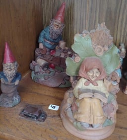 TOM CLARK RETIRED GNOME FIGURINE LOT OF 3