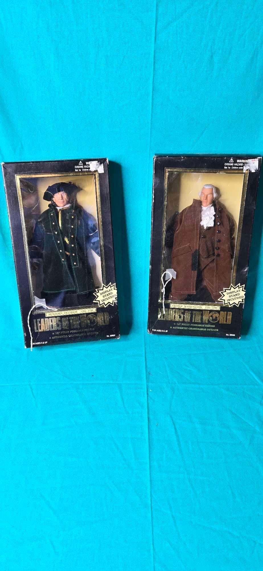 George Washington and Benjamin Franklin figures (1 of 5)