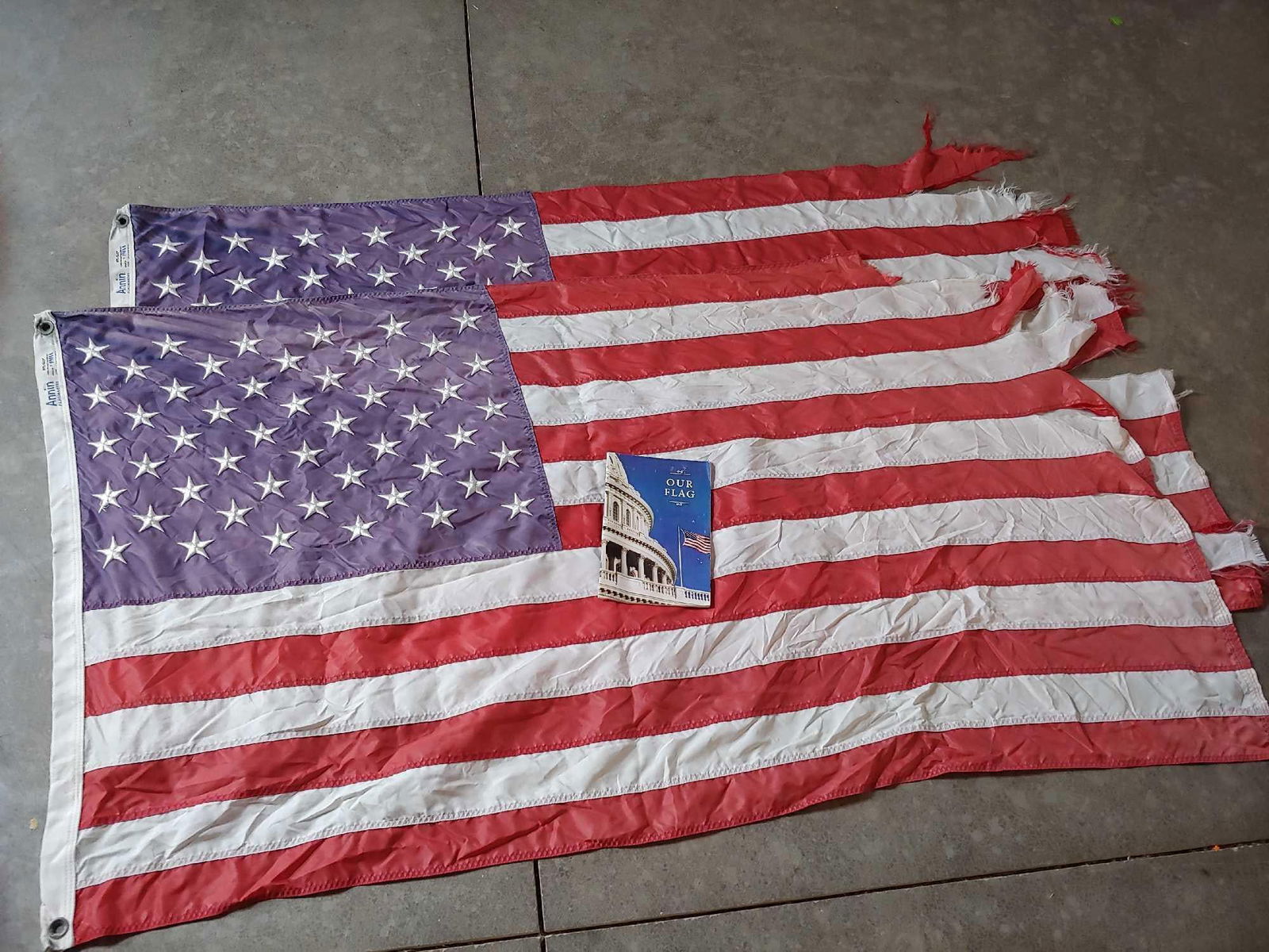 two American flags and our flag pamphlet (1 of 10)