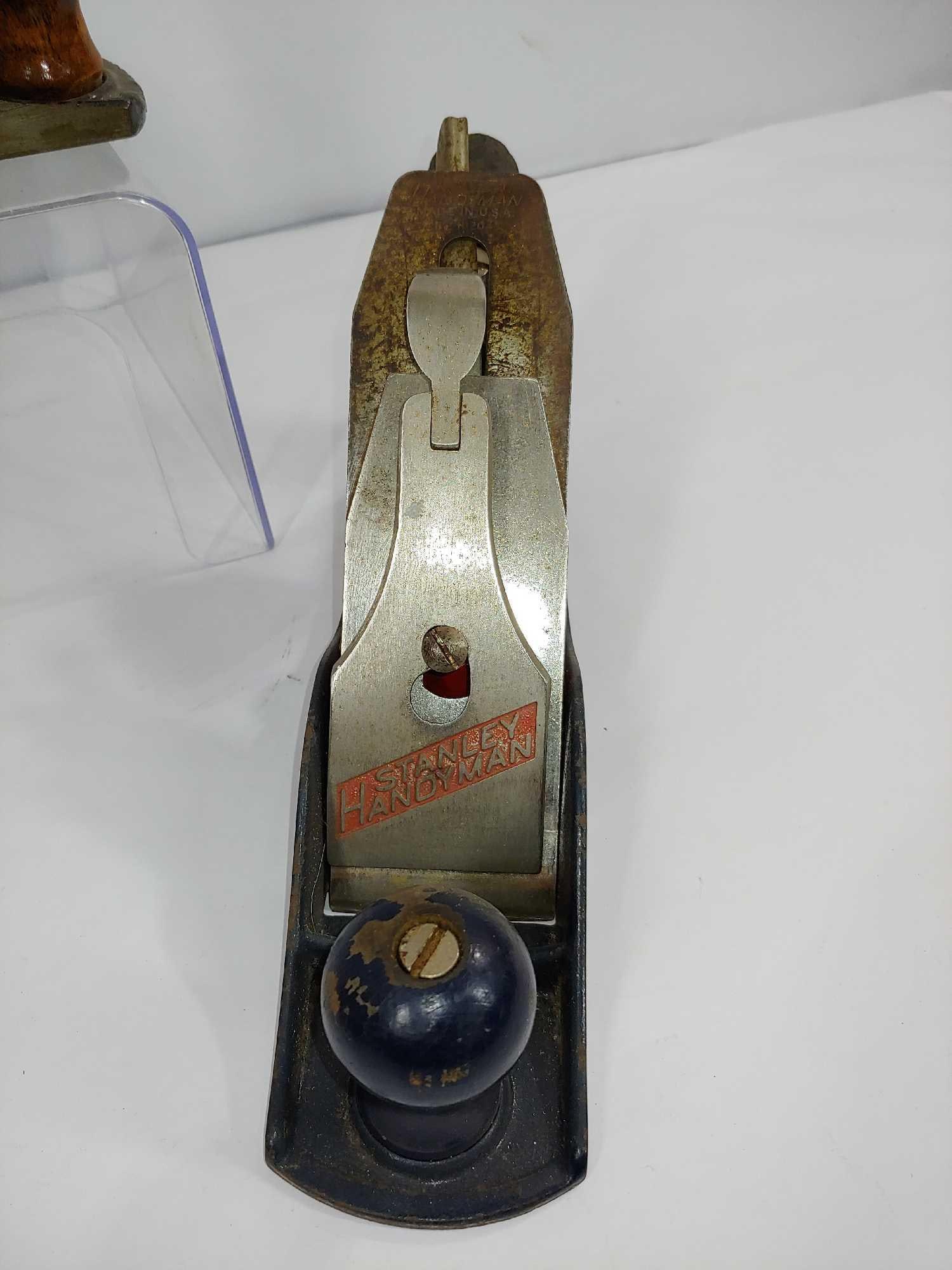 LOT OF 3 STANLEY SMOOTH BOTTOM WOOD WORKING PLANES (1 of 13)