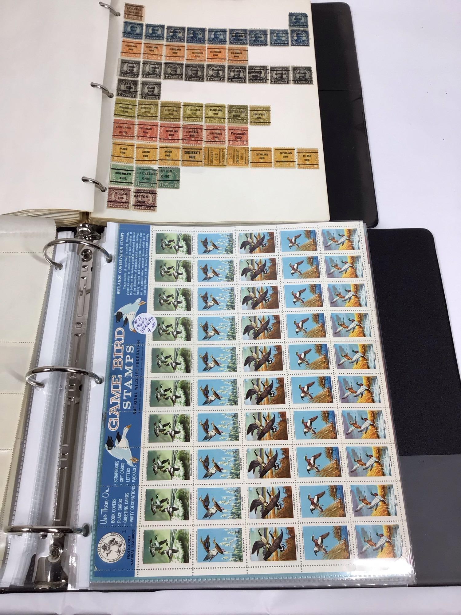 U.S. POSTED POSTAGE STAMPS OF VARIOUS STATES AND HOLIDAY SEALS (1 of 10)