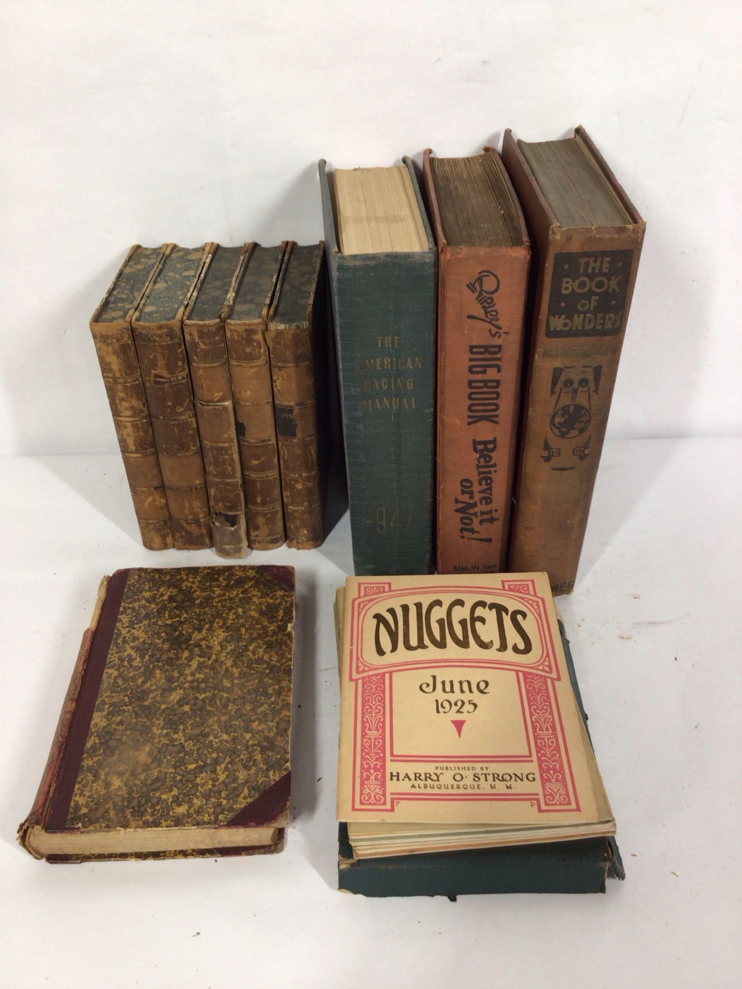 LOT OF EARLY READERS INC. RIPLEYS, NOVELS, BOOK OF WONDERS AND MORE (1 of 6)
