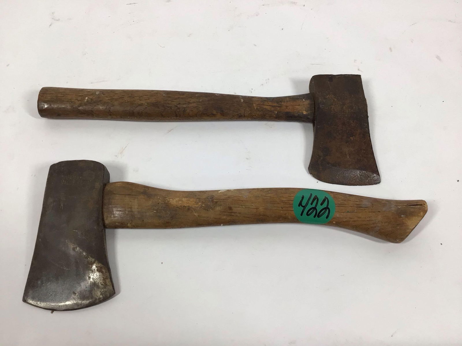 SINGLE BIT AXE LOT OF 2 INC. VAUGHAN VALUE BRAND AND UNMARKED (1 of 3)