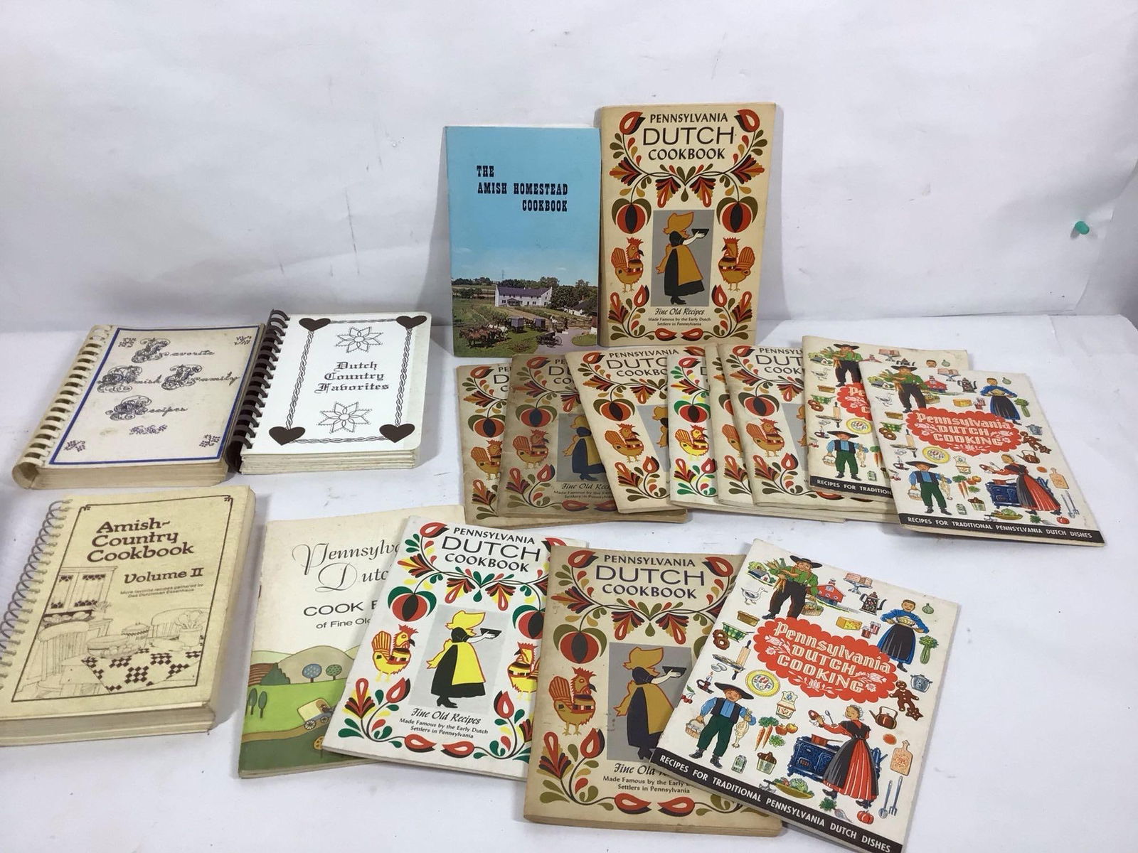 LOADED LOT OF VARIOUS AMISH AND DUTCH COOKBOOKS (1 of 3)