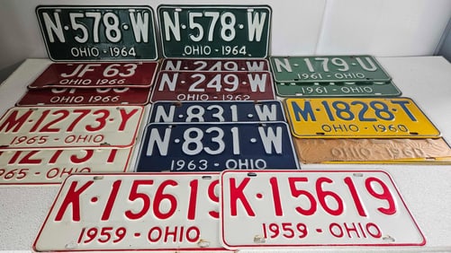 1959-1964 LICENSE PLATES