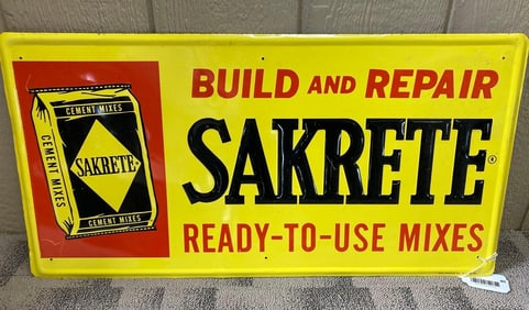 SAKRETE EMBOSSED SST SIGN