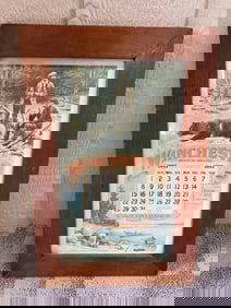 WINCHESTER 1895 FRAMED CALENDAR