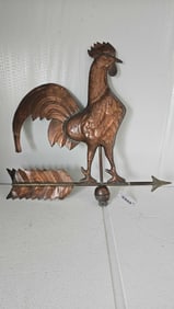 COPPER ROOSTER WEATHERVANE TOPPER