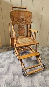 OAK CONVERTIBLE HIGH CHAIR