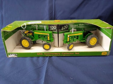 ERTL JOHN DEERE 320 & 420 50TH ANNIVERSARY COLLECTOR SET TRACTORS