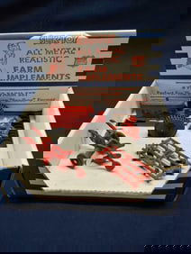 SLIK-TOY ALL METAL FARM IMPLEMENT SANDBOX FARMER PLAY TO SET